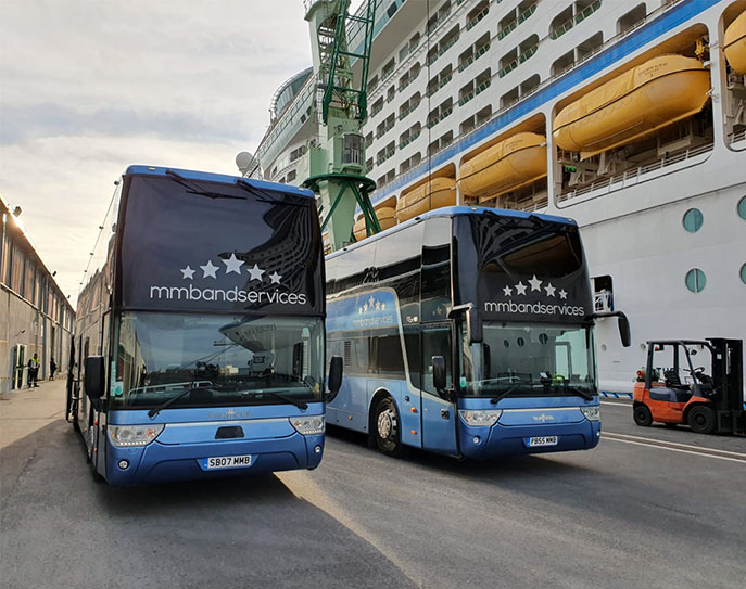 tour bus in europe